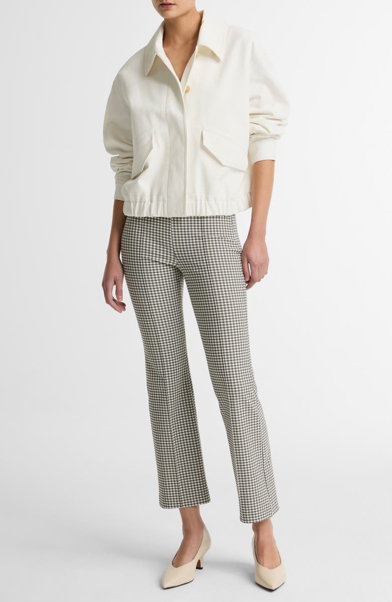 Vince Cotton Bomber Jacket, Alternate, color, Chalk