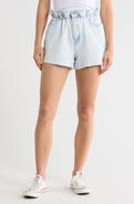 Good American Paperbag Waist Denim Shorts