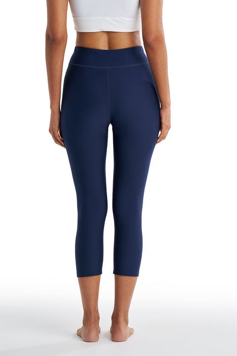 Women's Deep Water Swim Capris, UPF 50+ Sun Protection