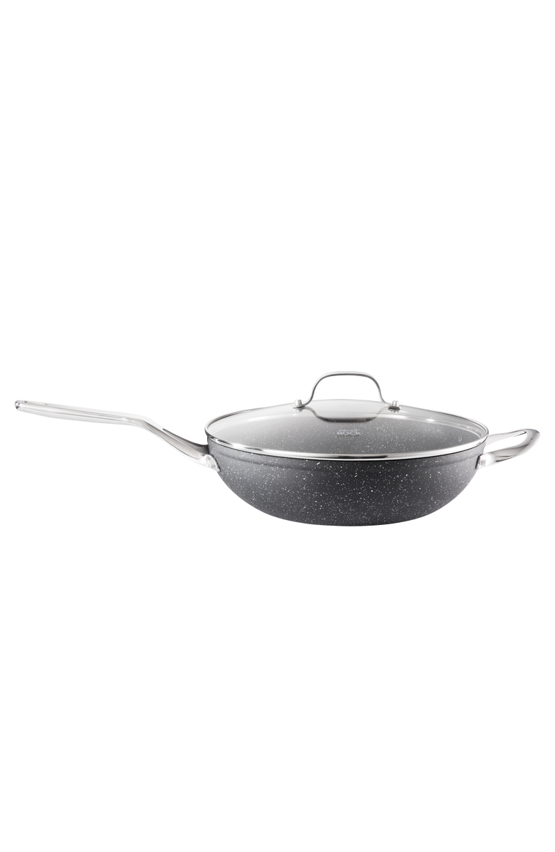 Cuisine::pro<sup>®</sup> IRONROC<sup>™</sup> 4.8 Qt Wok with Lid, Main, color, Black
