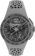 PLEIN SPORT Camo Dial Three-Hand Quartz Silicone Strap Watch, 43mm