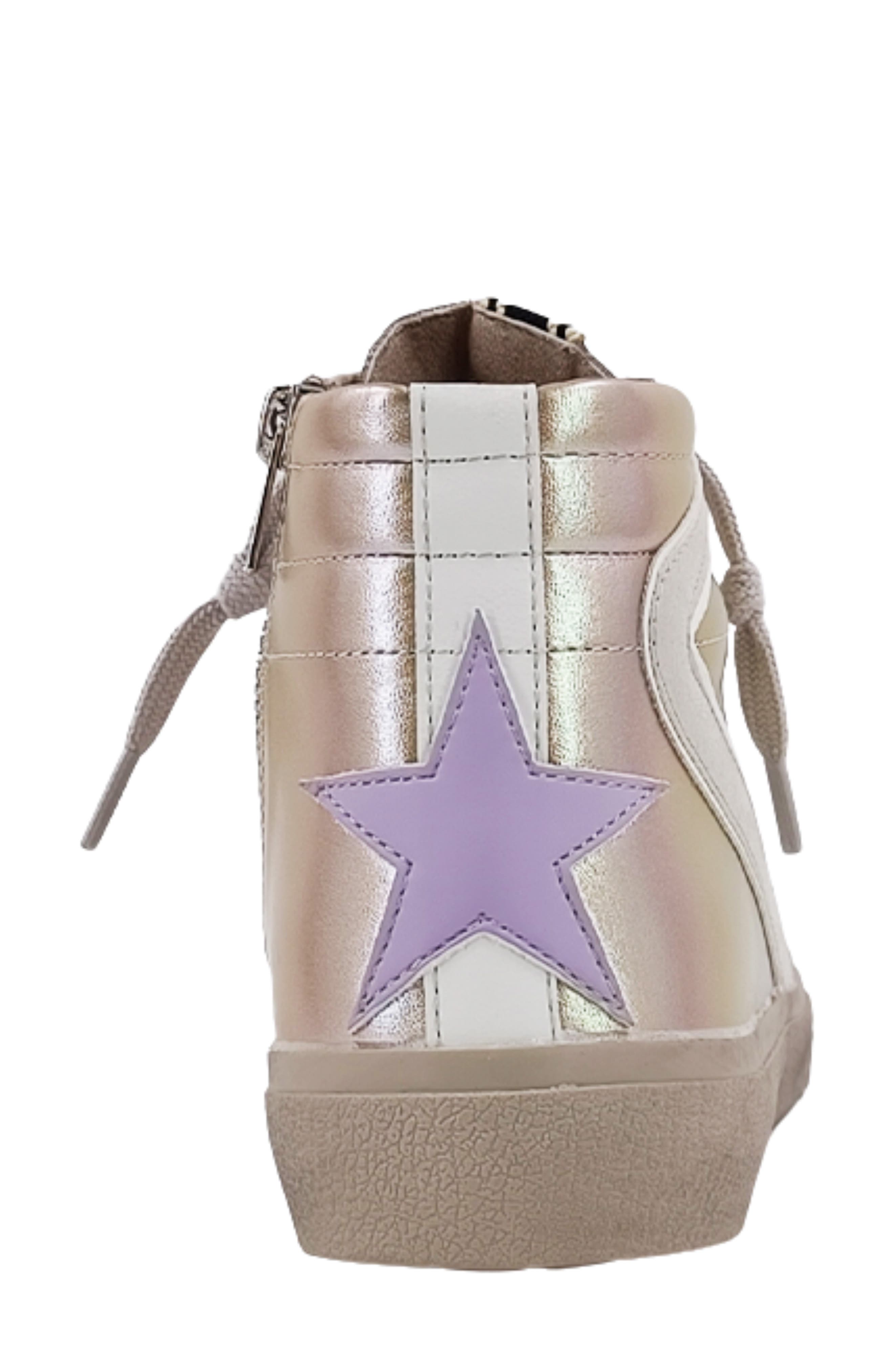 SHUSHOP Rooney High-Top Sneaker, Alternate, color, Gold