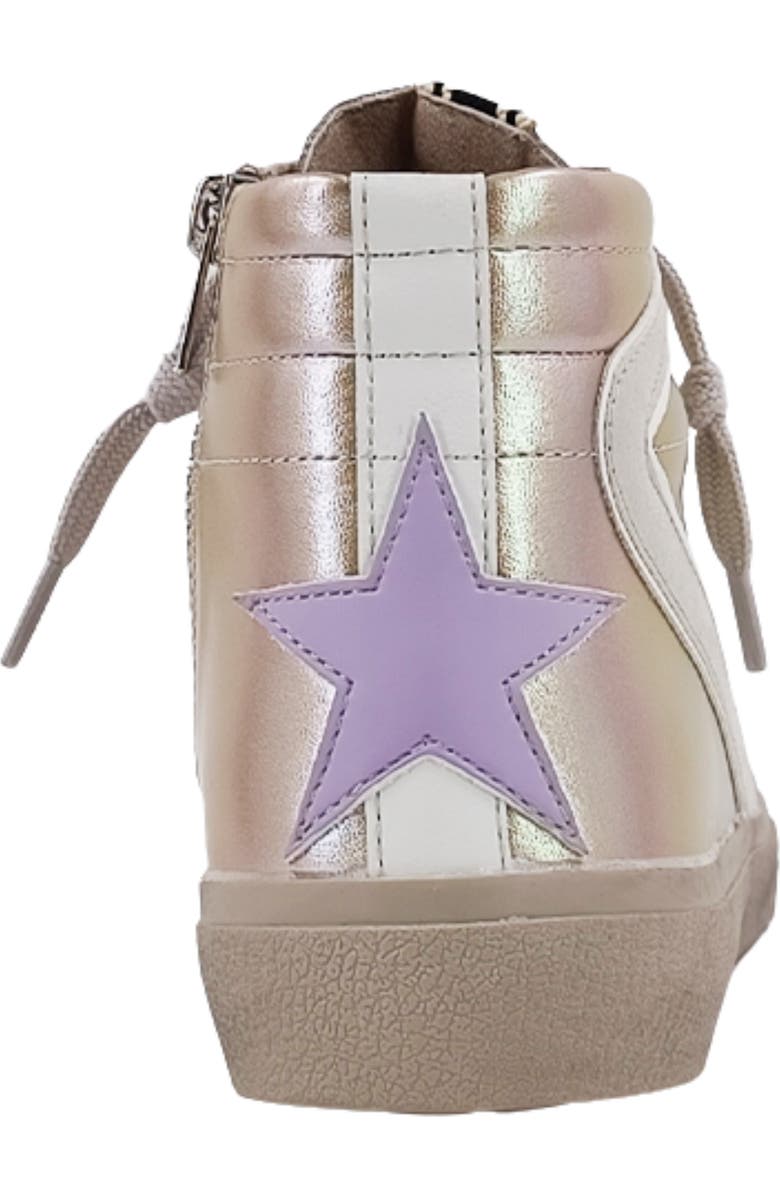 SHUSHOP Rooney High-Top Sneaker, Alternate, color, Gold