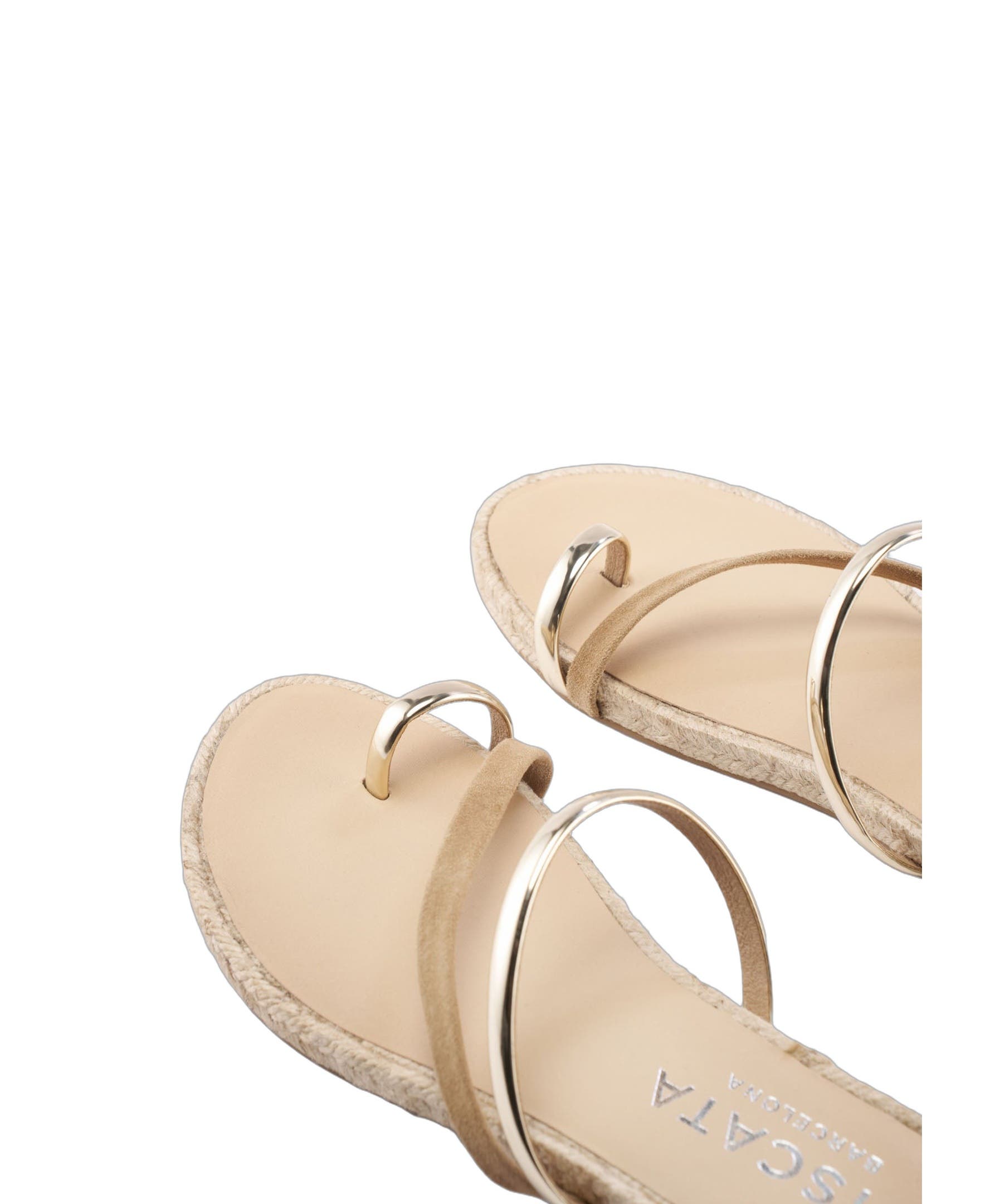 Miramar Suede Espadrille Sandal Flats, Alternate, color, Camel