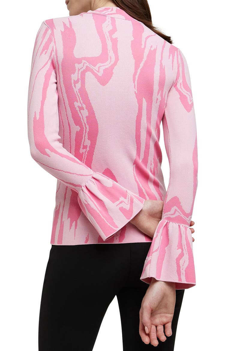 Painterly Swirl Sweater, Main, color, BRIGHT PINK