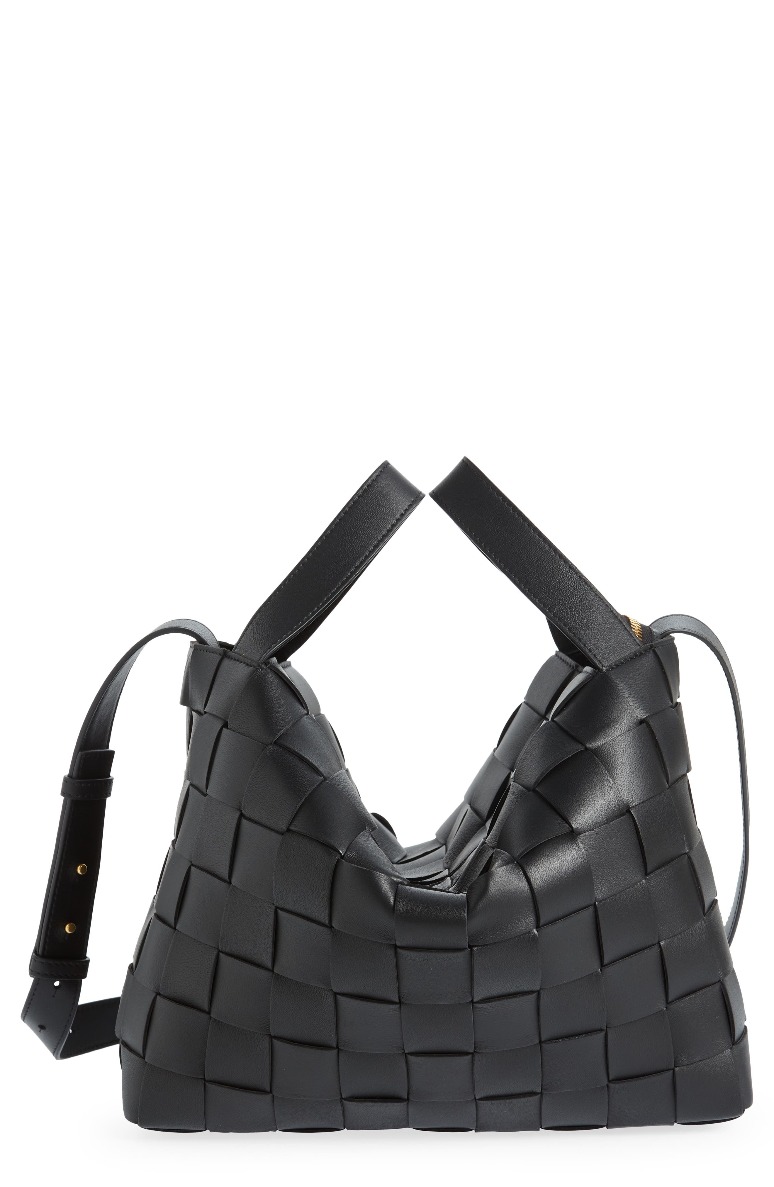 Bottega Veneta Cassette Bowling Intrecciato Leather Bag, Main, color, 