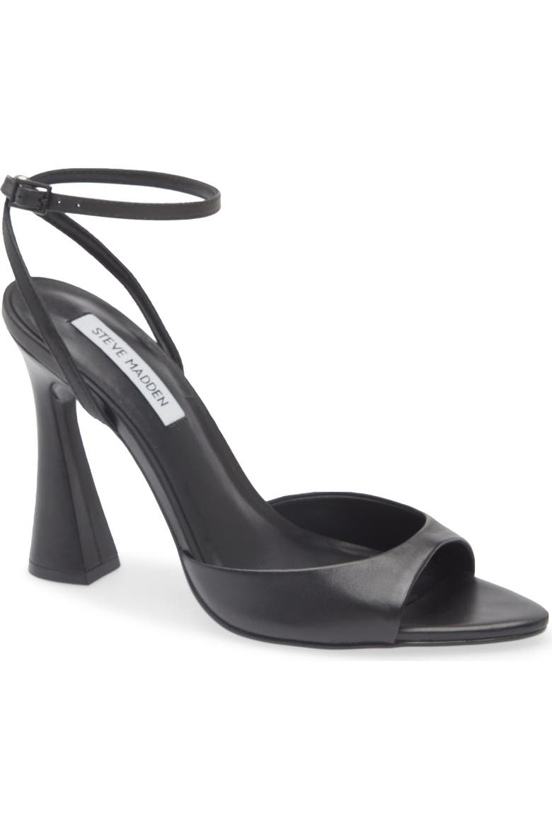 steve madden beki leather sculptural heel dress sandals Steve Madden Beki - Blue Mesh Floral Sandals - Suede Heels