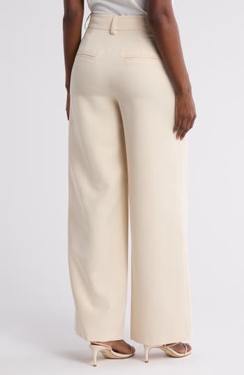 By Design Marcia Wide Leg Pants In Tapioca
