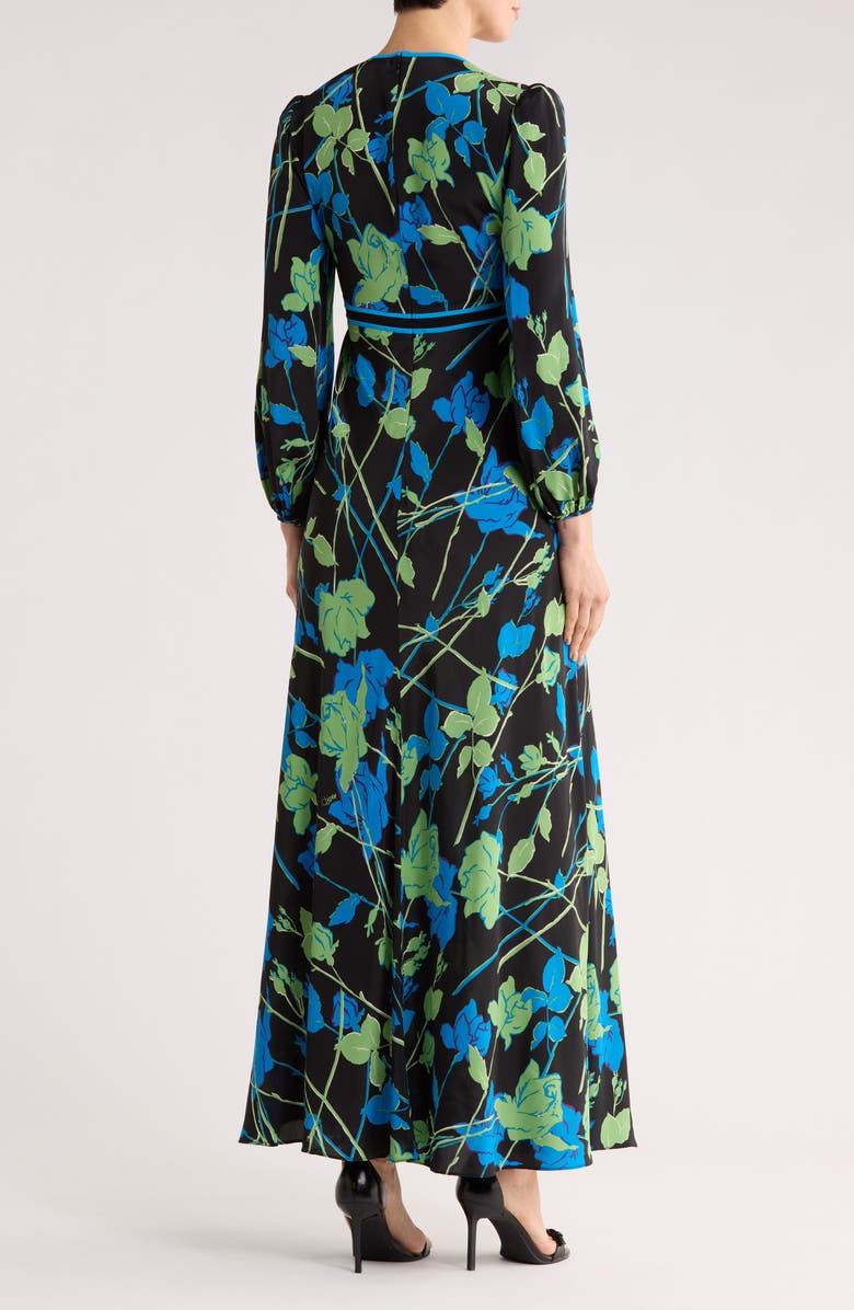 DVF Seline Floral Long Sleeve Maxi Dress, Alternate, color, Final Act Floral Multi