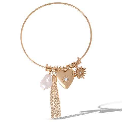 Charm Bangle Bracelet