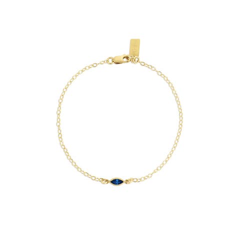Marquise Birthstone Bracelet