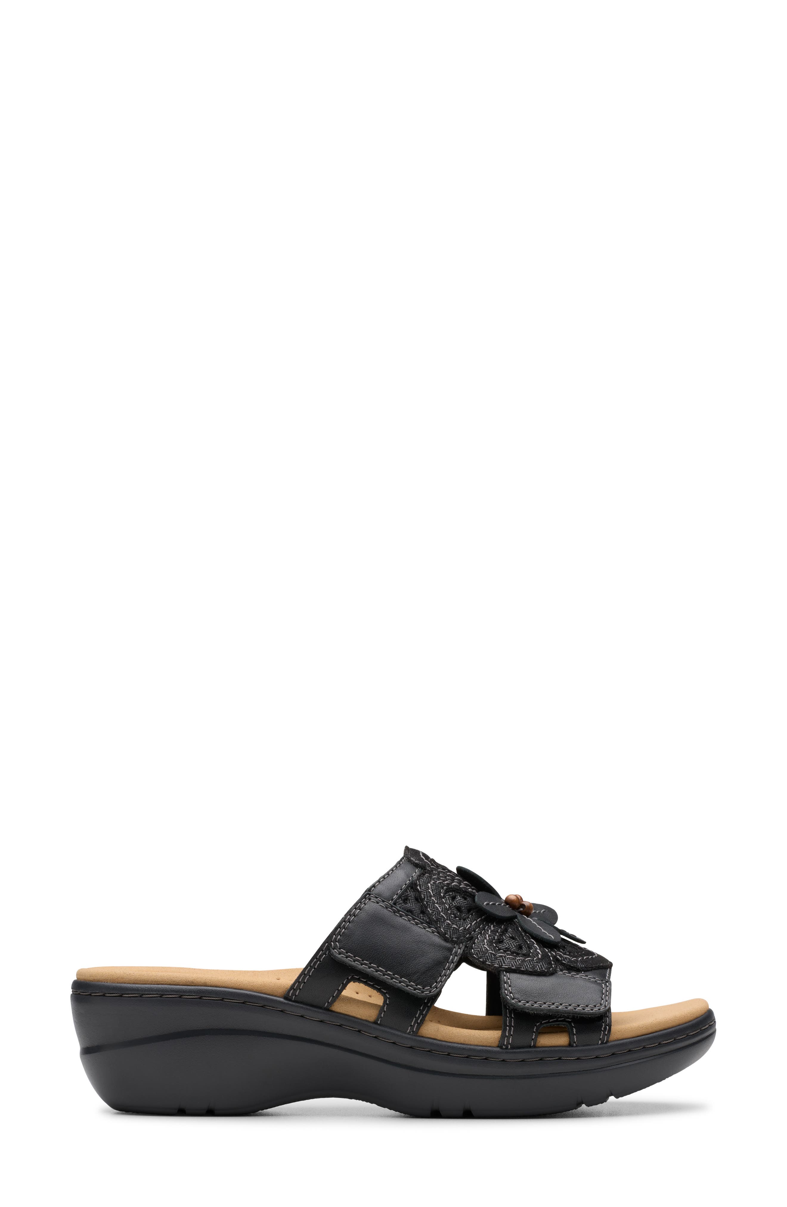 Clarks<sup>®</sup> Merliah Belle Wedge Sandal, Alternate, color, Black Combo
