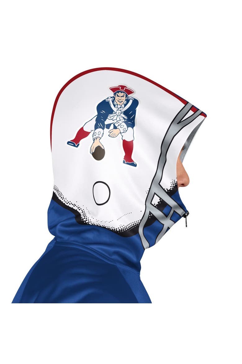 Men's Pro Player Royal/Red New England Patriots Retro Helmet Full-Zip Hooded Track Jacket, Alternate, color, Royal
