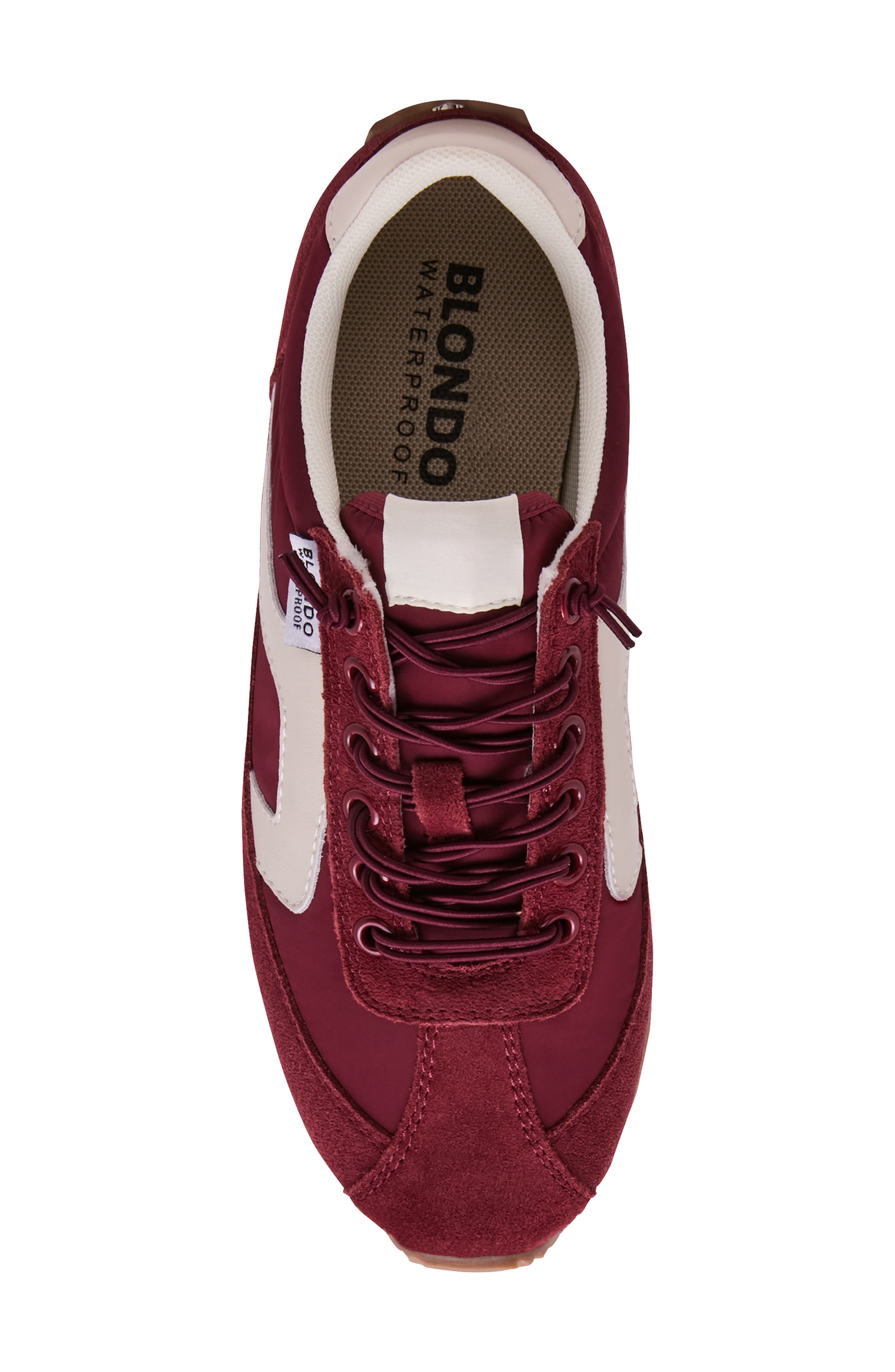 Emara Waterproof Sneaker, Alternate, color, BURGUNDY SUEDE