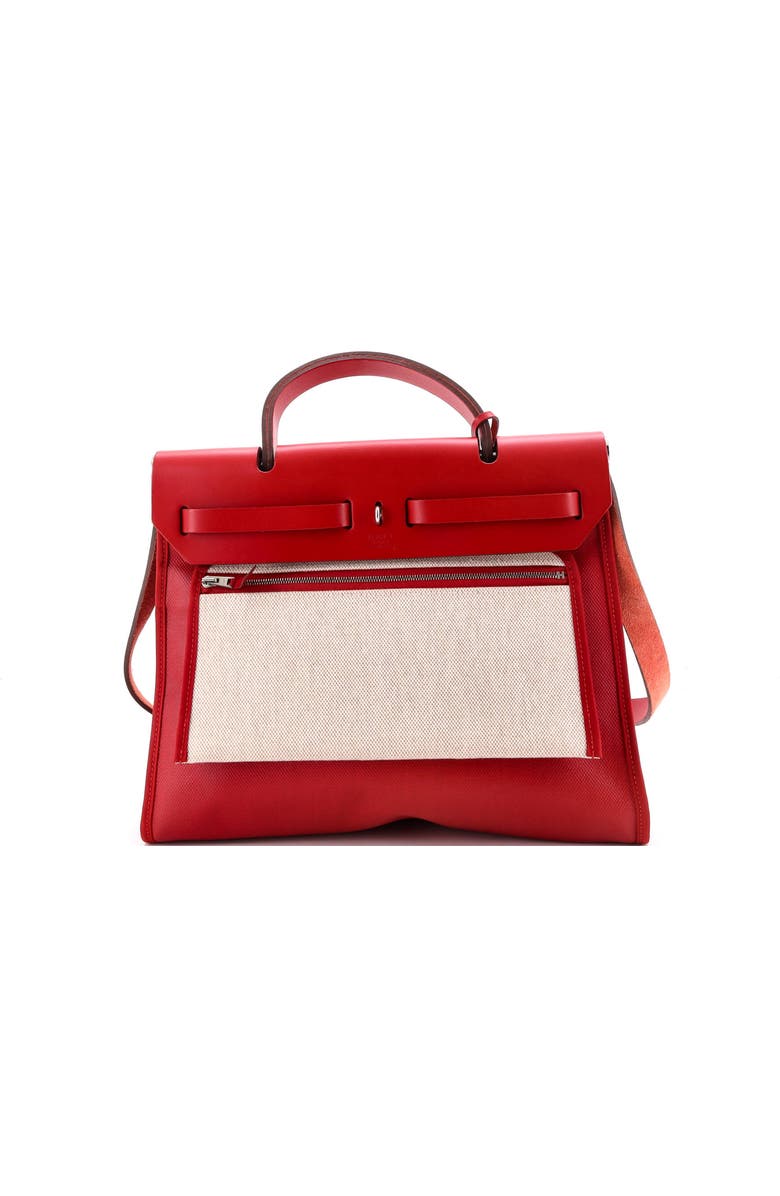 81034712 Herbag Zip Berline Vache Canvas and Leather 31, Alternate, color,