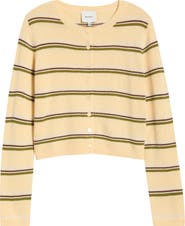 Reformation Clara Stripe Cashmere Cardigan