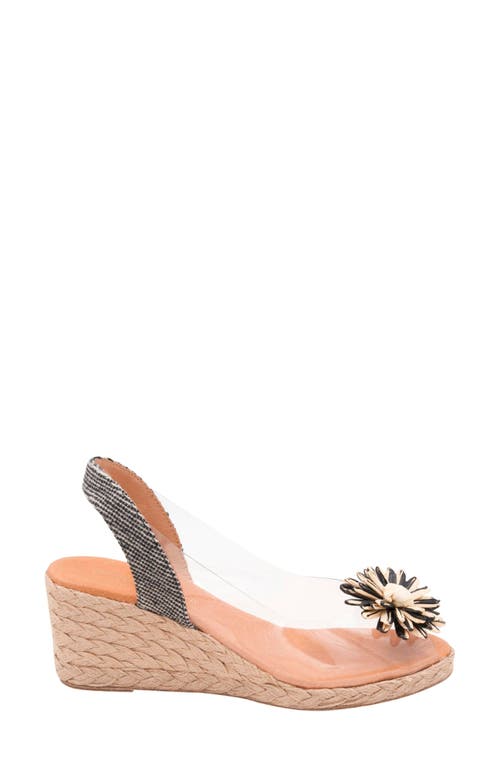 Andre Assous André Assous Slingback Espadrille Peep Toe Wedge Sandal