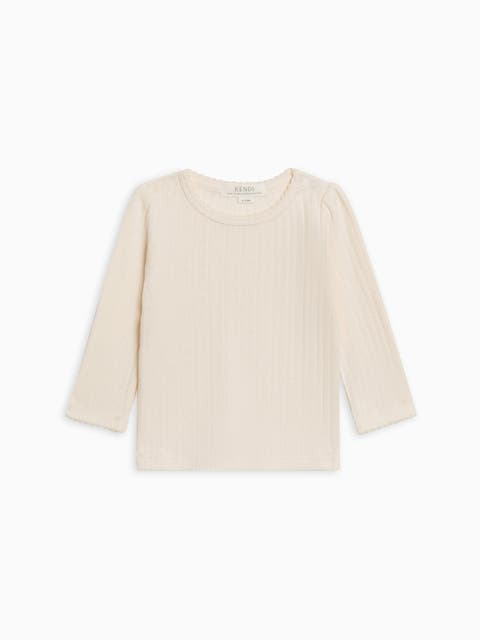 Kate Pointelle Top (Baby, Toddler & Little Kids)