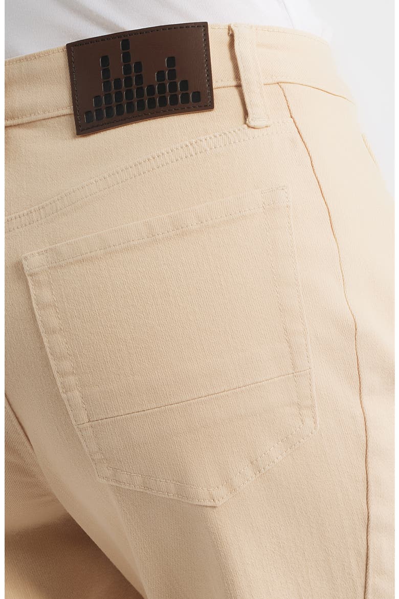 Forward Seam Crop Wide Leg Jeans, Alternate, color, ECRU