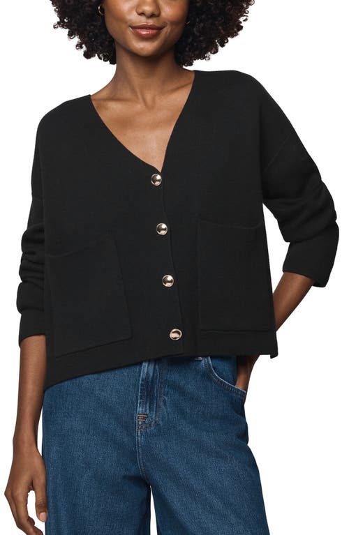 Splendid Libby Crop Cardigan In Black