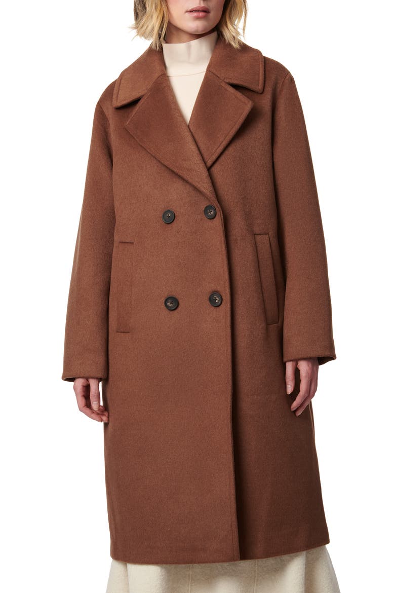 RELAXED WOOL ALPACA BLEND COAT, Main, color, CIGAR