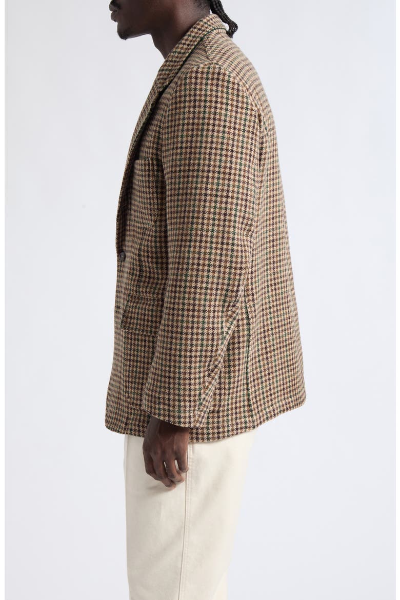 Houndcheck Games Tweed Sport Coat, Alternate, color, BROWN/ GREEN