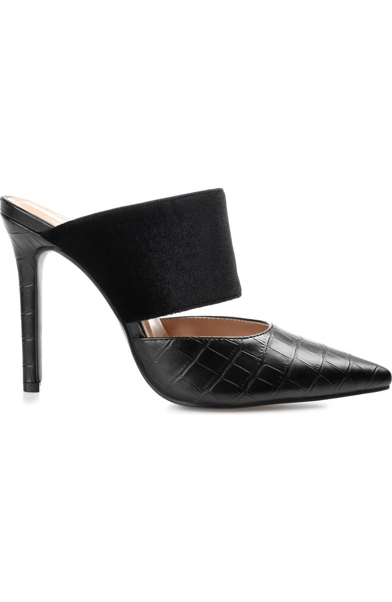 Journee Collection Sutonn Croc Embossed Mule Pump, Alternate, color,
