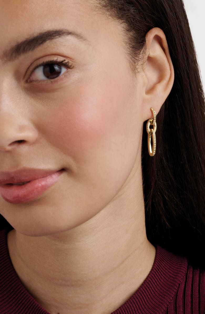 Ted Baker Shirina Crystal Shimmer Drop Earrings, Alternate, color, Gold Tone / Clear Crystal