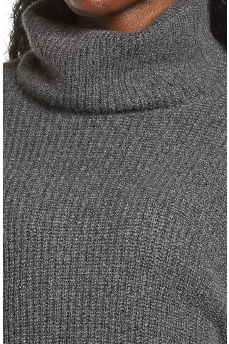 Turtleneck Sweater, Alternate, color, GREY MEDIUM CHARCOAL HEATHER