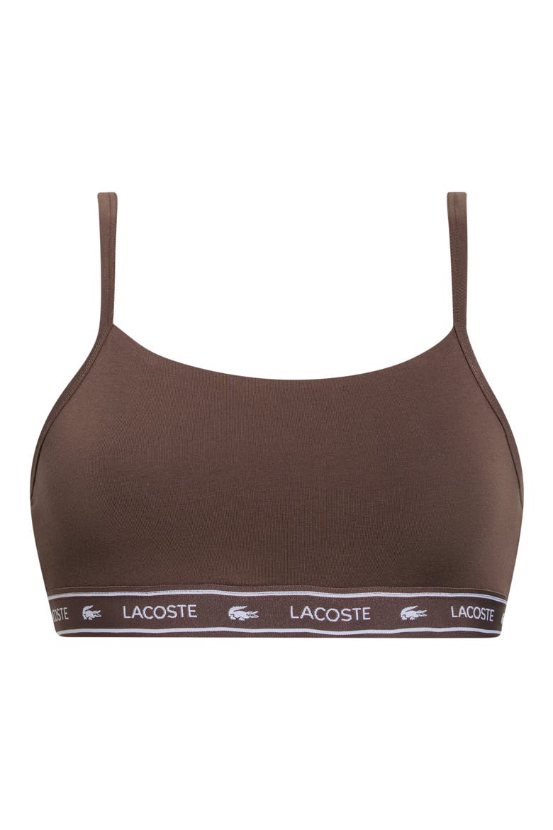 Stretch Cotton Bralette, Alternate, color, GRUME