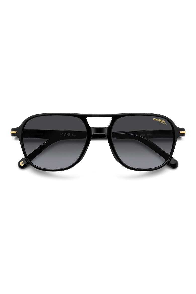 CA 392/S 54mm Square Sunglasses, Alternate, color, BLACK/ DARK GREY SF