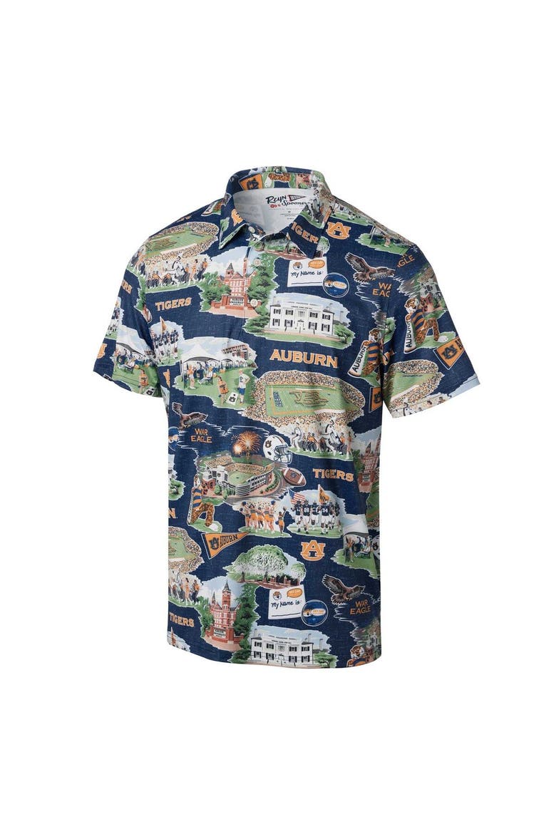 Men's Reyn Spooner Navy Auburn Tigers Scenic Polo, Alternate, color, Navy