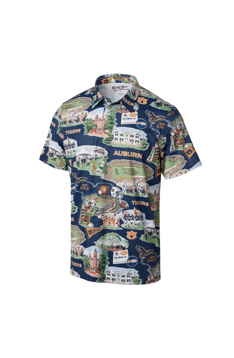 Reyn Spooner Men's Reyn Spooner Navy Auburn Tigers Scenic Polo, Alternate, color, Navy
