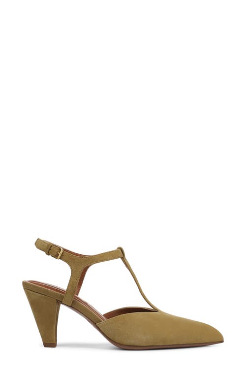 Franco Sarto Ovett Pointed Toe T-strap Pump In Green