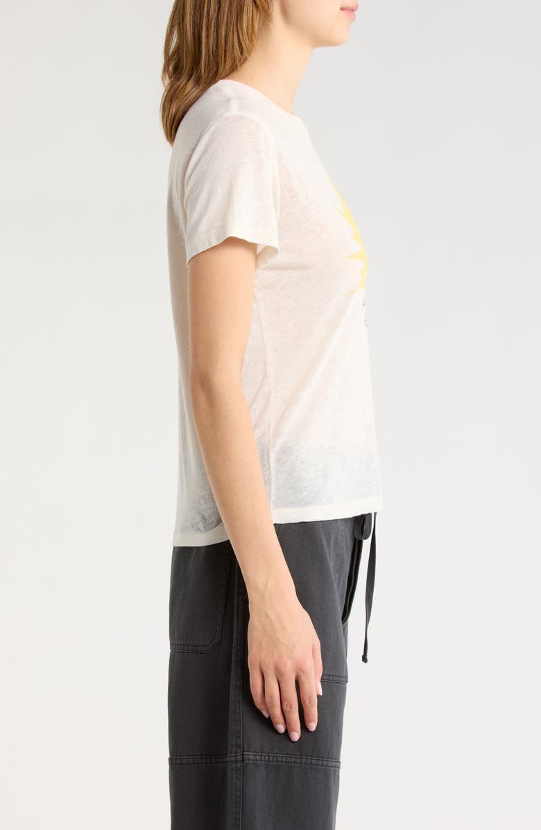 Re/Done Ray of Sunshine Graphic T-shirt, Alternate, color, Vintage White