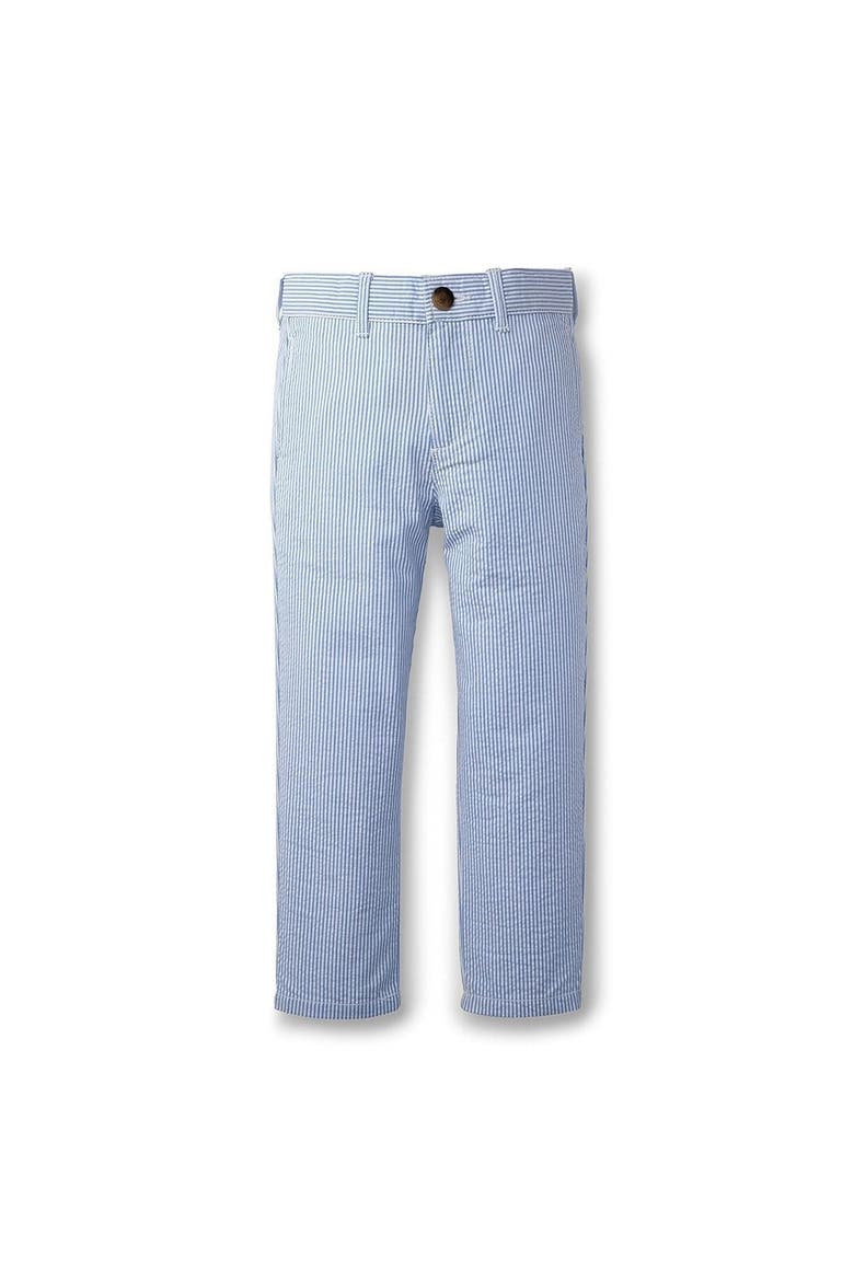 Baby Boys' Organic Seersucker Suit Pant, Infant, Main, color, Blue Seersucker