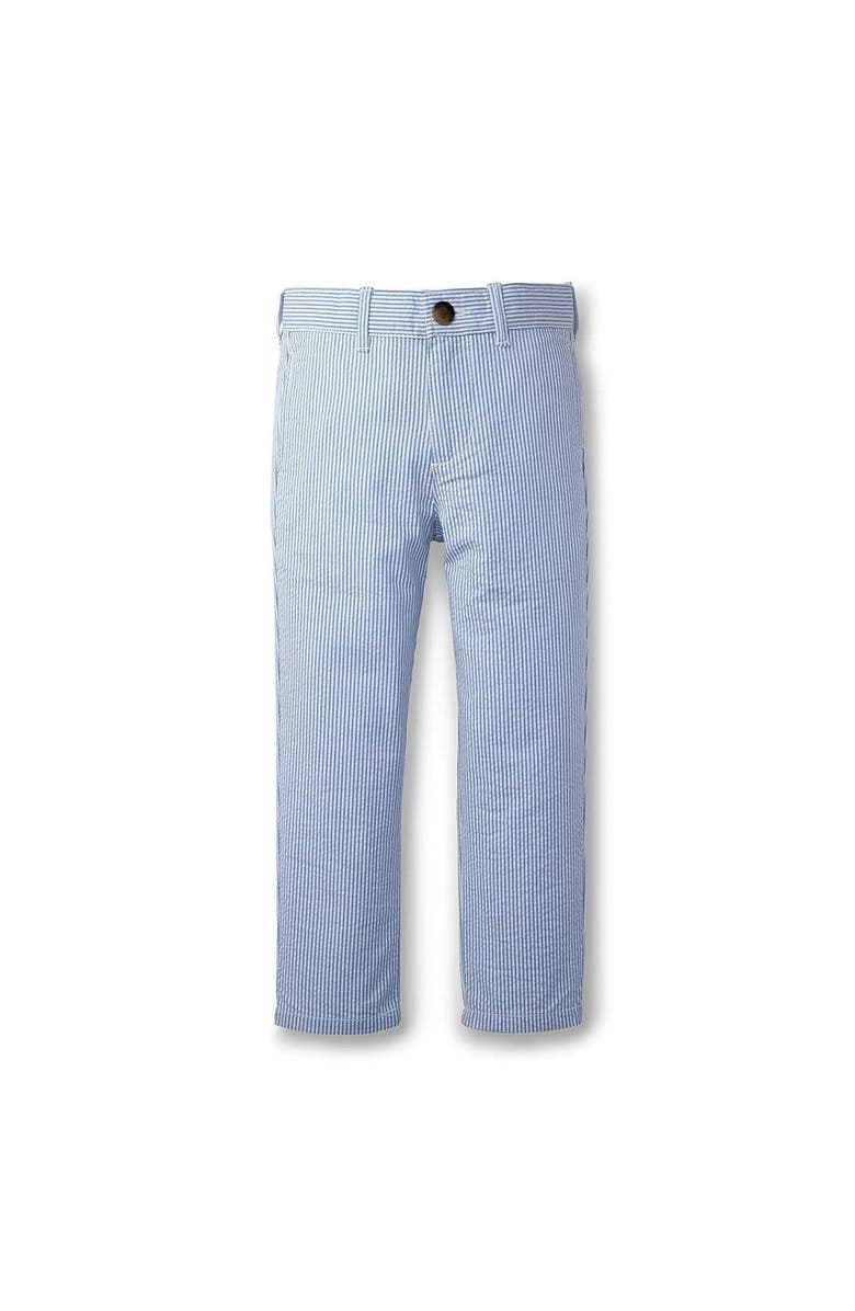 Hope & Henry Boys' Organic Cotton Seersucker Suit Pant, Infant, Main, color, Blue Seersucker