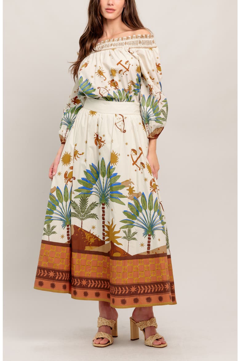 Off The Shoulder Top, Alternate, color, CREAM