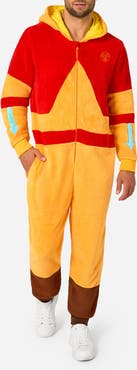 OppoSuits Aang Avatar® Long Sleeve Hooded Fleece Jumpsuit