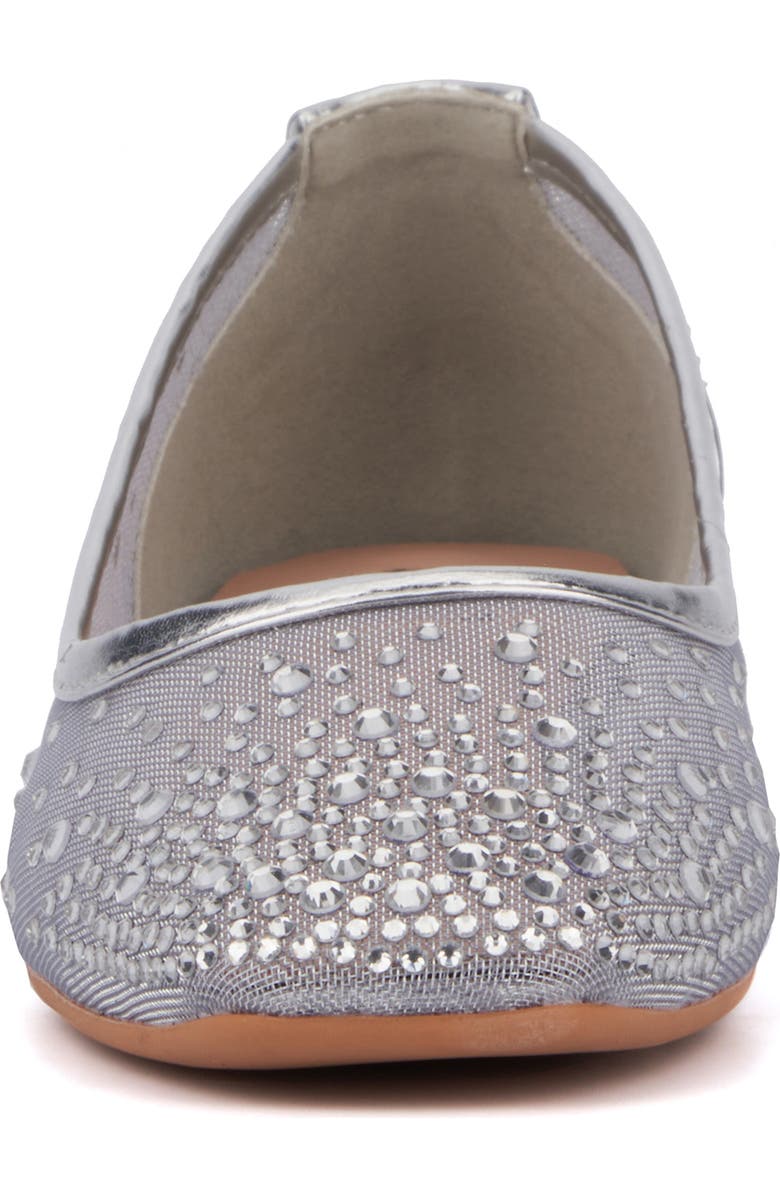 NEW YORK AND COMPANY Priya Mesh Flat, Alternate, color, Silver