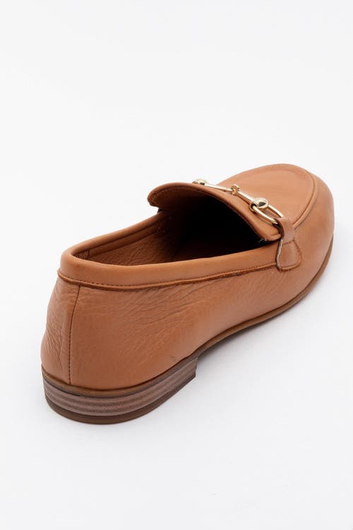 Forever & Always Shoes Rory Leather Bit Loafer In Orange Leather