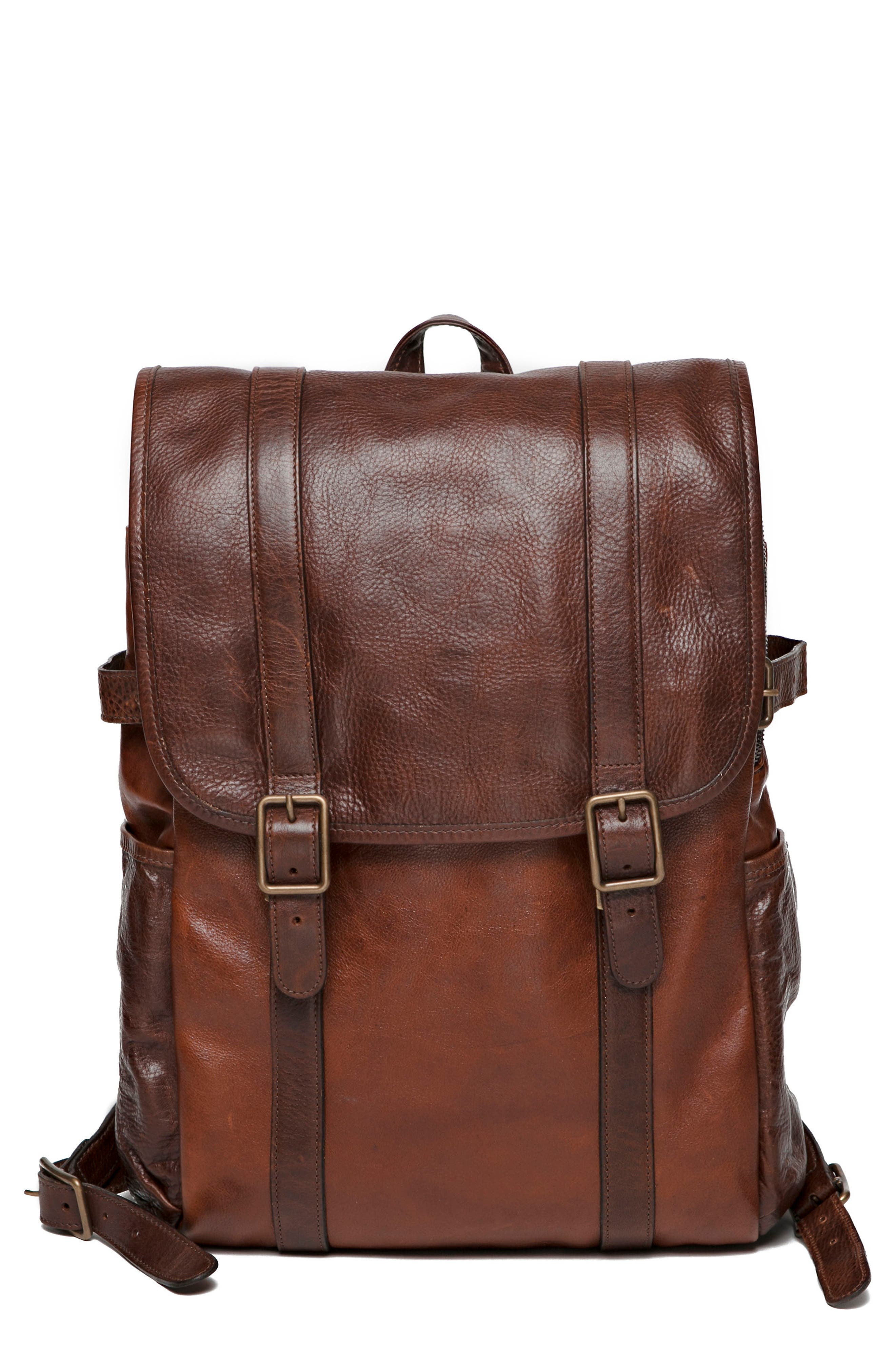 Moore & Giles Crews Leather Backpack, Main, color, 