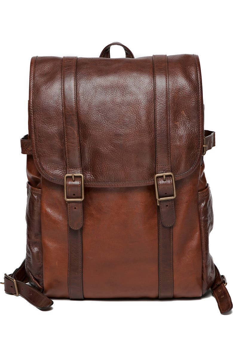 Moore & Giles Crews Leather Backpack, Main, color,