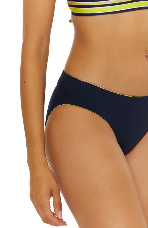 Trina Turk Serena Reversible Hipster Bikini Bottoms In Blue Multi