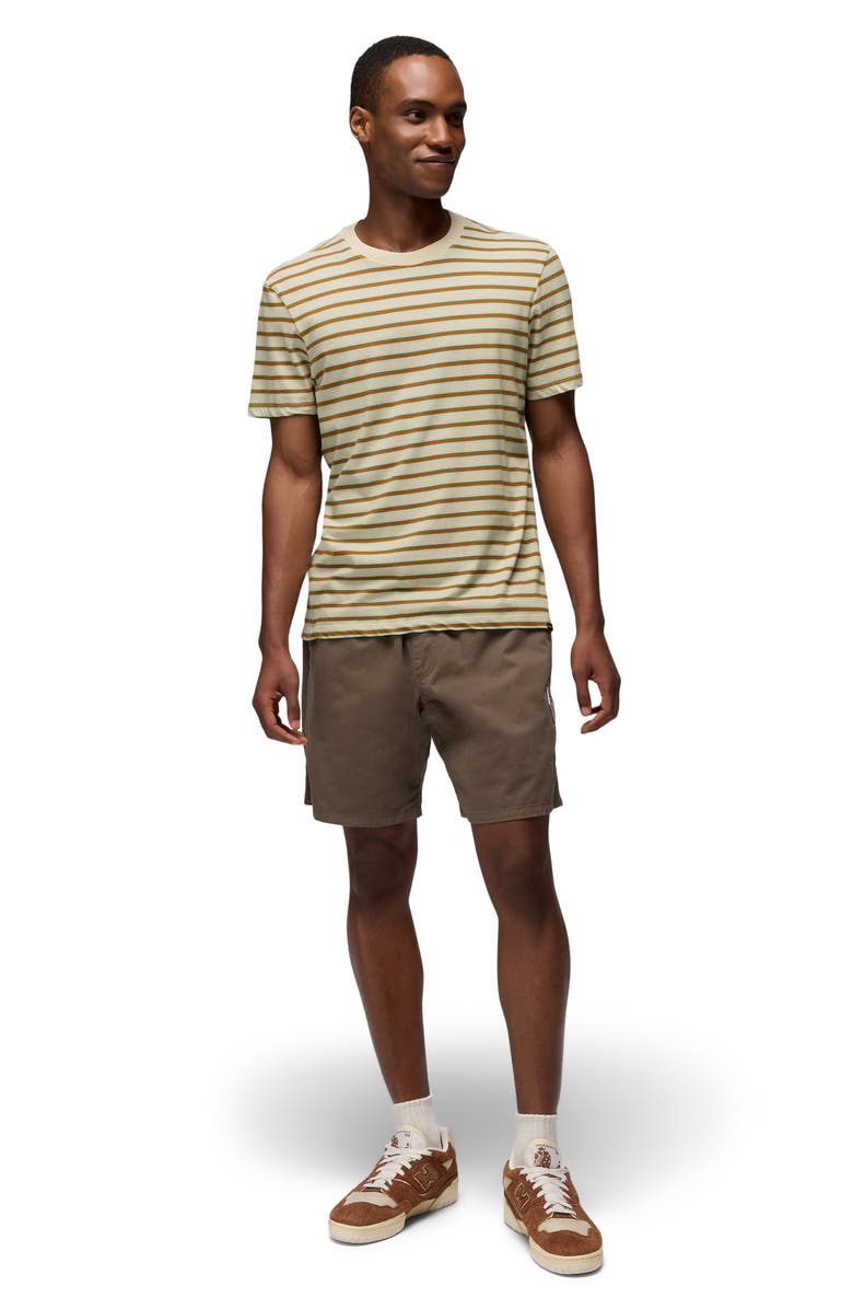 prAna Everyday Short Sleeve Regenerative Organic Cotton T-Shirt, Alternate, color, Beach Pebble Stripe