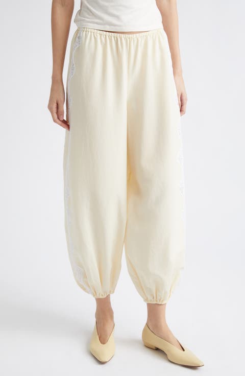 Tabitha Lace Trim Balloon Pants