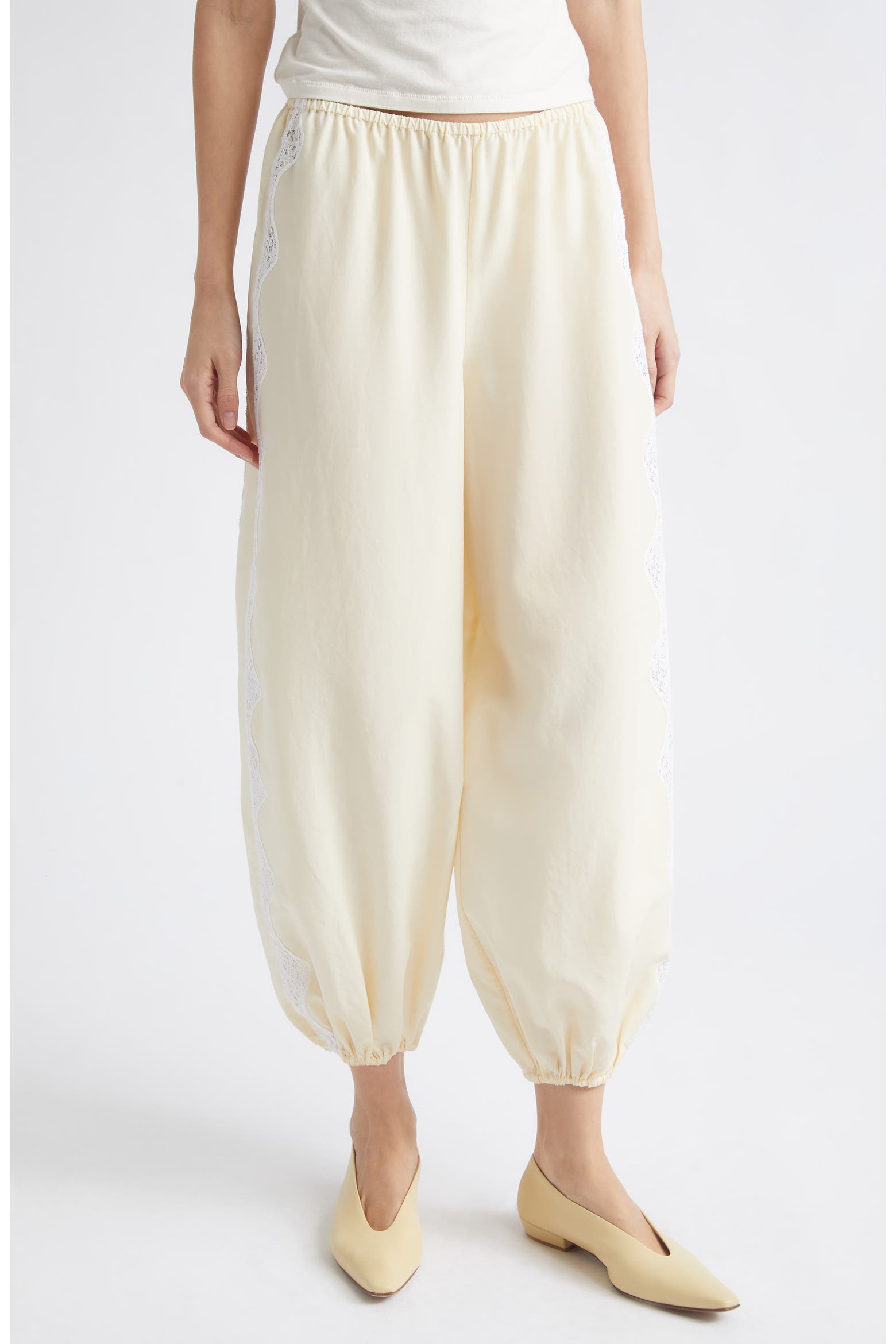 Lace Balloo Color POSSE Tabitha Lace Trim Balloon Pants (Women) | Nordstrom