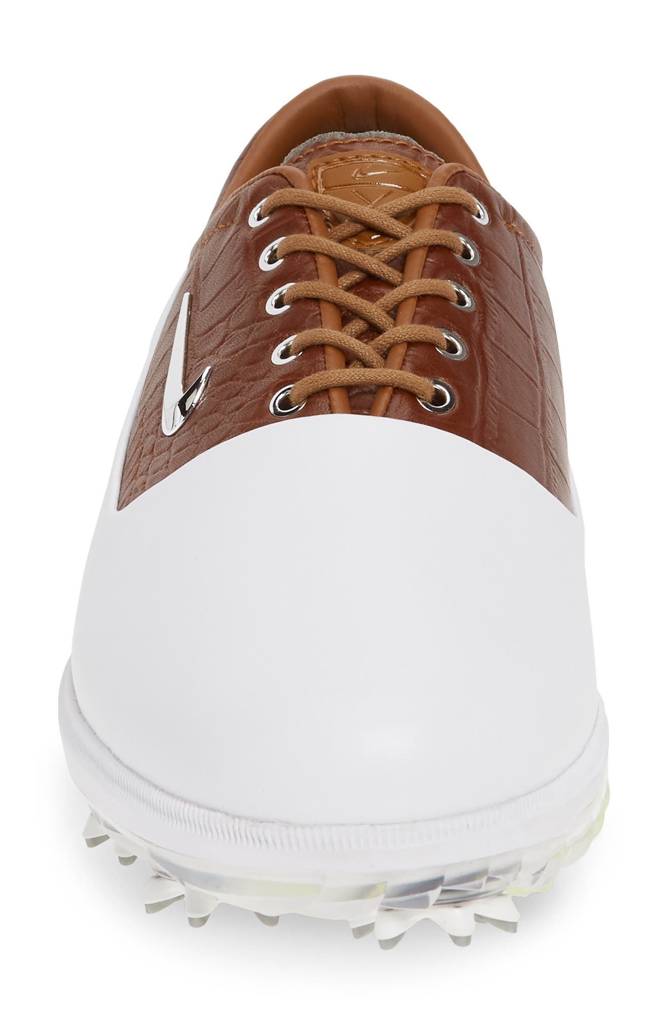 Air Zoom Victory Tour Waterproof Golf Shoe, Alternate, color, WHITE/ CHROME/ LIGHT TAN