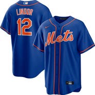 Nike Men's Nike Francisco Lindor Royal New York Mets Alternate Replica Player Jersey