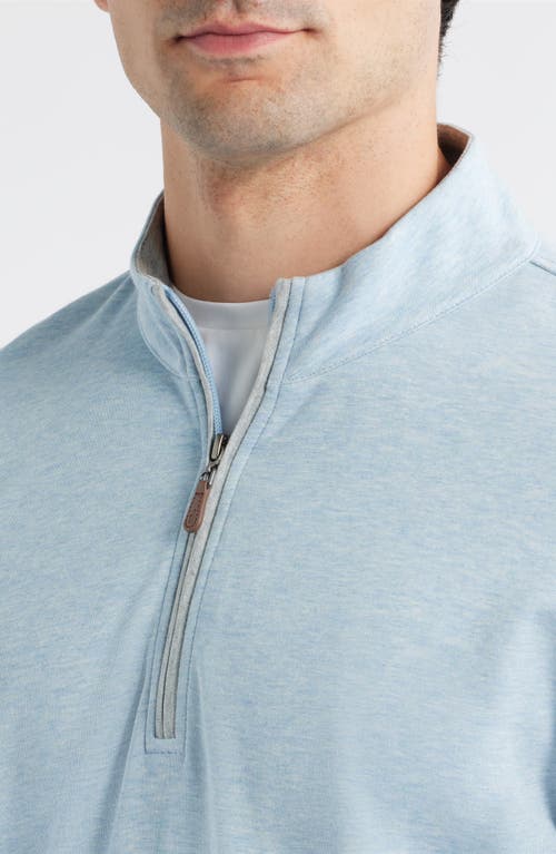Johnnie-o Sully Quarter Zip Pullover In Blue